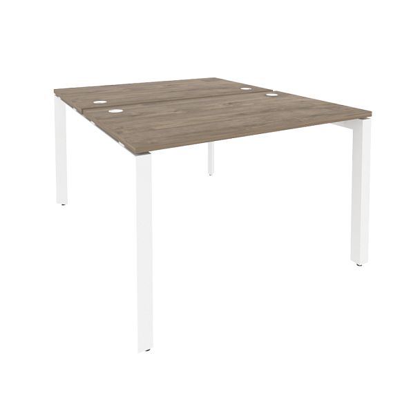 Onix Рабочая станция на П-образном м/к O.MP-D.RS-2.2.7 Тиквуд темный/Белый металл 1180*1475*750 - Вид 1