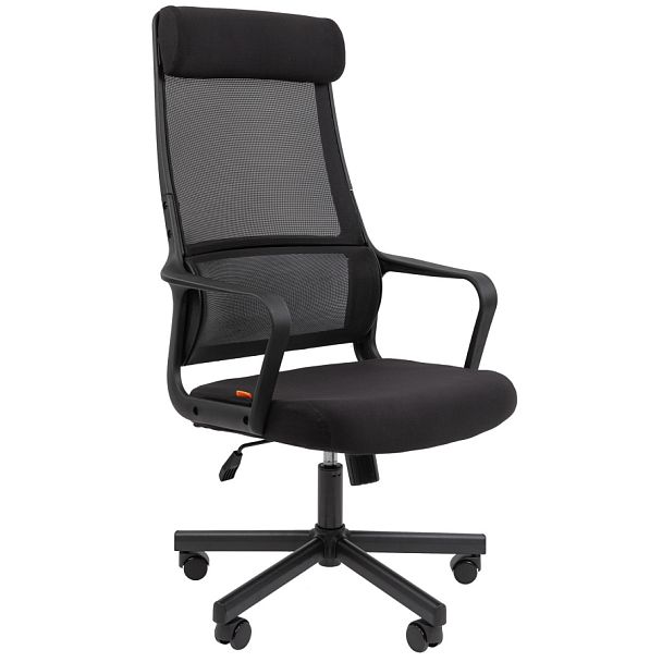 Кресло CHAIRMAN 590, ткань/сетка, черный - Вид 1