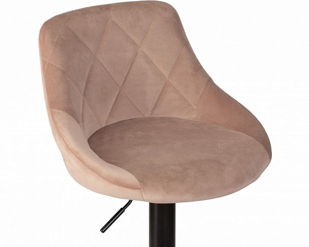 Стул барный DOBRIN LOGAN BLACK (мокко велюр (MJ9-9)) - Вид 6