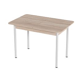 Стол Лион 2 ЛДСП (Подстолье прямое белое) НЕ ВЫБИРАТЬ Сонома - Фото предпросмотра