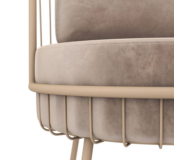 Кресло Sheffilton SHT-AMS123 латте/кофейный - Вид 5