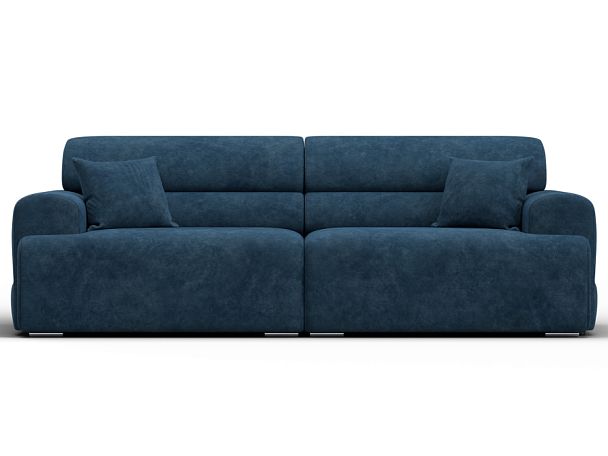 Диван прямой Лига-109 НПБ Велюр синий - Вид 2