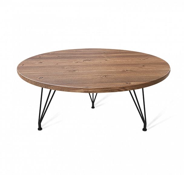 Столик журнальный SHT-TU29/H36/МДФ 70 орех светлый/черный муар - Вид 2