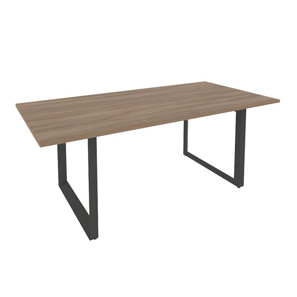 Onix Direct Стол переговорный на О-образном м/к O.MO-PRG-19 Дуб аризона/Антрацит металл 1980*980*750 - Вид 1