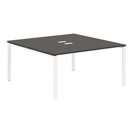 Стол 2-х местный EUWST 1516 Мокко/Белый 1560х1606х750 EDIS - Фото предпросмотра