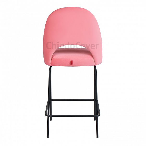 Стул Маллин барный, розовый вельвет, металлические ножки - Вид 6