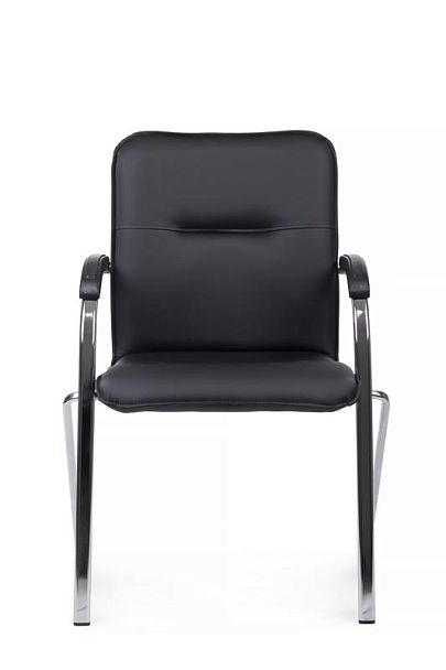 Стул Самба с пластиковыми подлокотниками SMB-03H Хром гальв. Черный - Вид 8