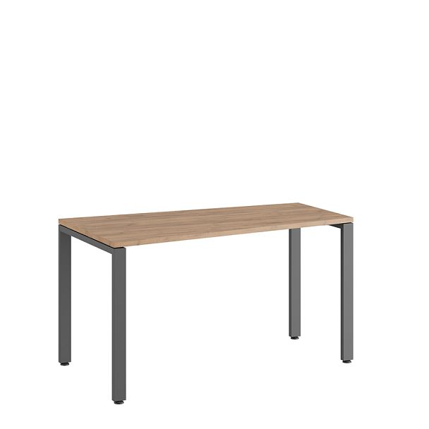 Стол трапеция левый Tess 140x80x75 дуб крафт золотой - Вид 1