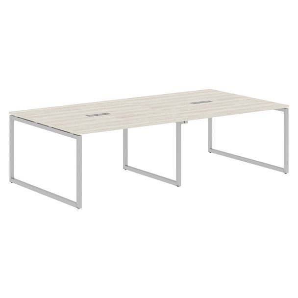 Конференц стол XQSCT 2714 Сосна Эдмонт/Алюминий 2720х1406х750 XTEN-Q - Вид 1