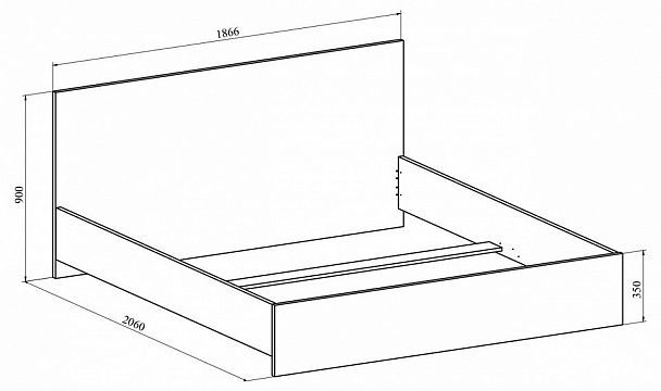 Кровать двуспальная Виктория ВИ-32 - Вид 5