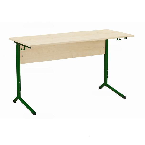 Стол ученический 120Р, 2-местный, регулируемый на плоскоовальной трубе (м/к Красный, Синий, Зеленый ), гр.5-7 - Вид 5