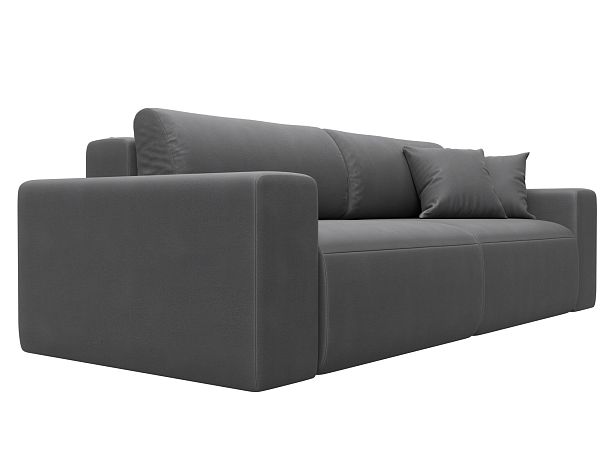 Диван прямой Лига-036 НПБ Классик Искусственная замша серый - Вид 3