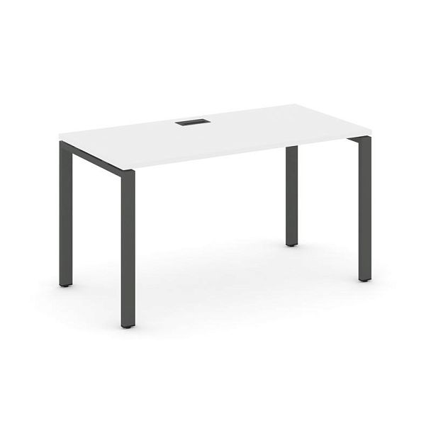 Стайл Проджект Стол письменный SN-6P.SP-004 Белый/Металл Антрацит 1580*600*750 - Вид 1