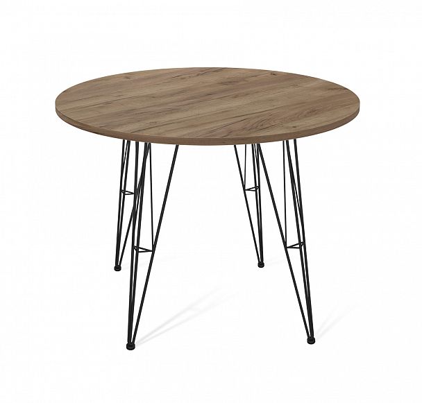 Стол Sheffilton SHT-TU10/90 ЛДСП черный муар/дуб галифакс табак - Вид 2