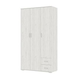 НЕЛЬСОН ШК 01 (СОЛО-1) Шкаф (1.200х2,200х0,500) дуб крафт белый/дуб крафт белый - Фото предпросмотра