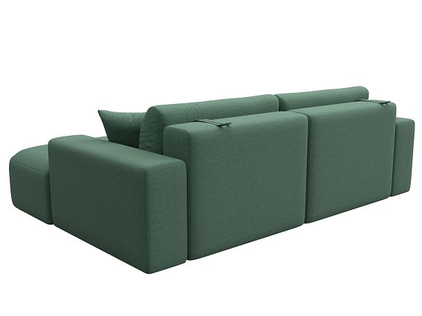 Диван угловой Лига-036 НПБ Классик правый угол Рогожка зеленый - Вид 6