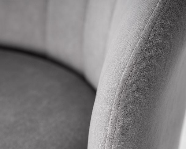 Стул обеденный DOBRIN NAOMI (ЭМАЛЬ ЧЕРНЫЙ МУАР велюр Catania Smoke) - Вид 9