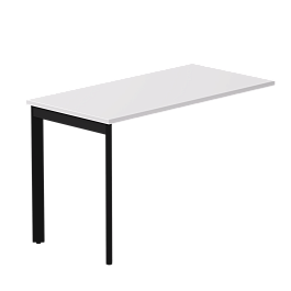 Брифинг-приставка Everprof EVO 1210х600x755 опоры 45гр Белый/Черный - Фото предпросмотра