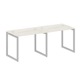 Metal System Quattro Р. ст. на 2 раб. места на О-образном м/к 40БО.СМ-2.1 Дуб наварра/Серый металл 2000*720*750 - Фото предпросмотра