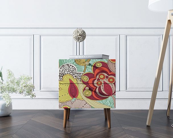 Тумбочка "Berber" с двумя ящиками 6 принт - Вид 6