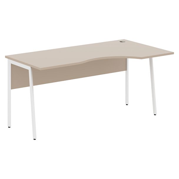 Стол прямой СА-1P(R) Мокачино/Белый 1600х900х755 IMAGO PLUS - Вид 1