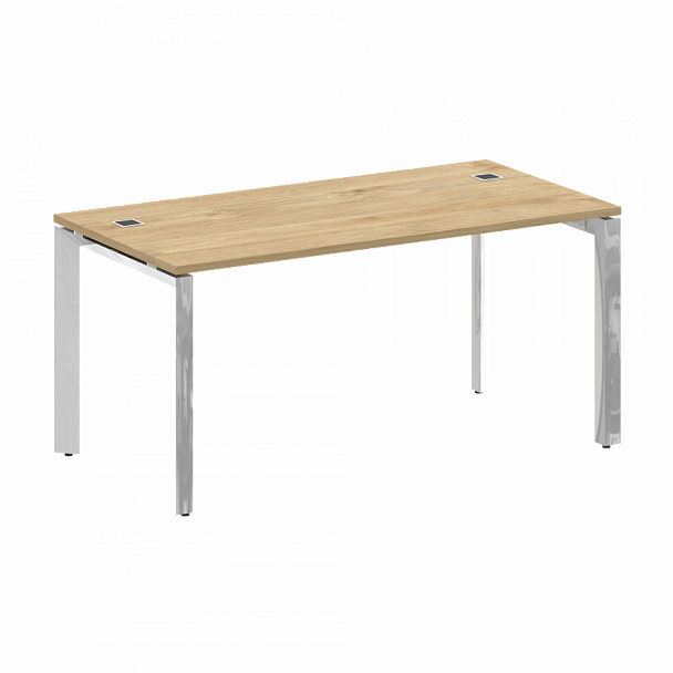 Стол рабочий руководителя на П-образном м/к "ONIX DIRECT LUX" M-O.MP-SRR-4.8 тиквуд светлый - Вид 1