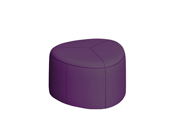 Пуф СОФТИ СФ-63 63х63х41,5h Velutto 25 (велюр) фиолетовый "Пуфы и банкетки"  ТК-002920003494 фиолетовый - Вид 1