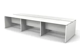 EUROPE/ЕВРОПА RE015-414х123 Двухсторонняя станция 4140x1230x750 Белый - Фото предпросмотра