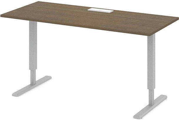 Стол офисный рабочий "Трансформер"  ПК-ТРС-СТ180Х80КК/ЭР-В1-299 дуб шамони - Вид 1