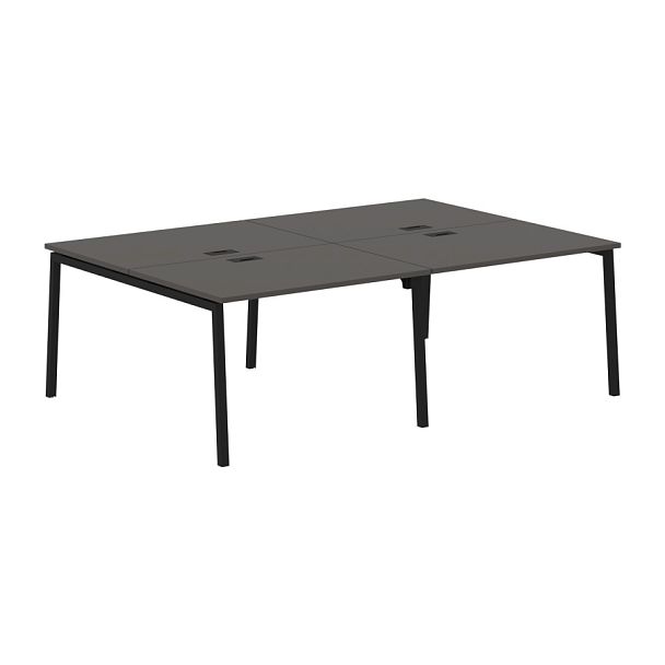 Стол 4-х местный ELWST 2316 Мокко/Черный 2326х1606х750 EDIS - Вид 1