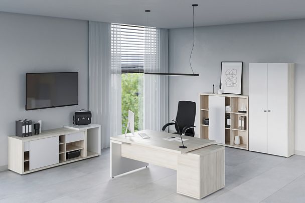 Стол-приставка Zion 120x60x74 дуб шамони светлый - Вид 9