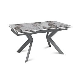 Стол раскладной Bridge (140+40+40), керамика глянцевая Pandora - Фото предпросмотра