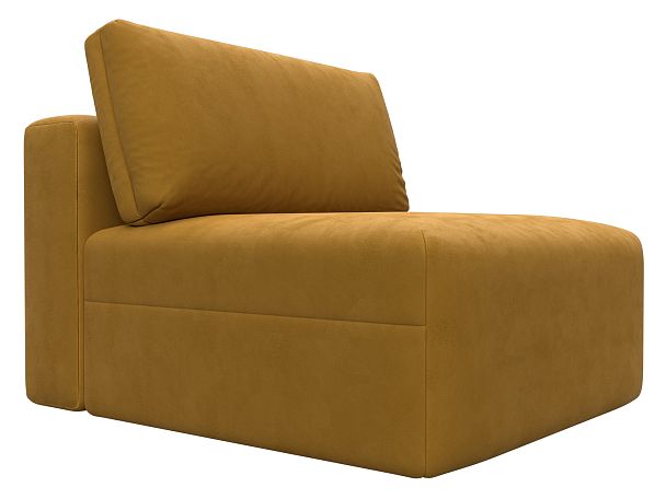 Модуль диван Лига-060 НПБ Велюр желтый - Вид 4