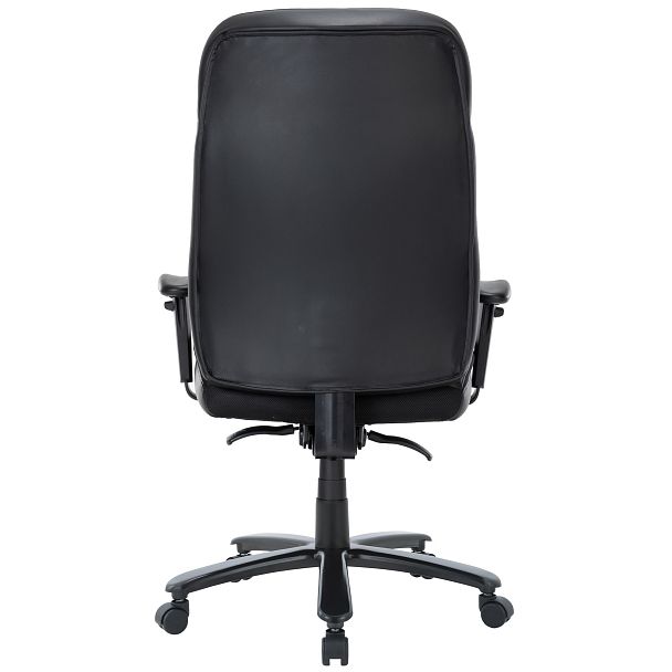 Кресло CHAIRMAN CH414, экокожа/ткань, черный - Вид 3