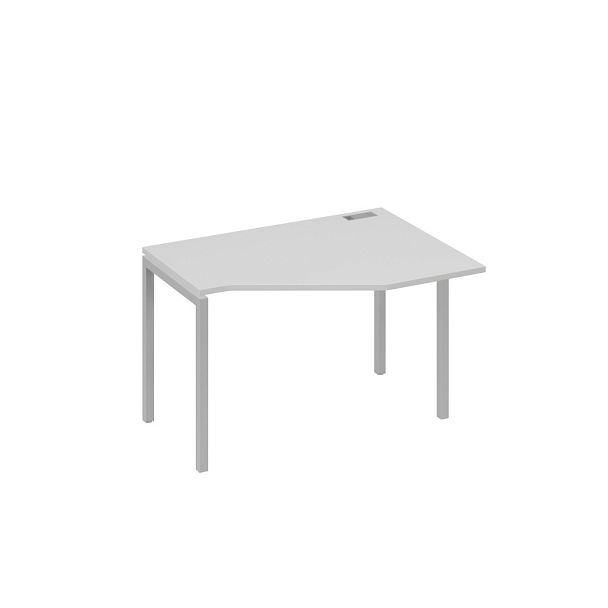 Стол эргономичный правый "Техно" на металлокаркасе DUE A4 А4 Б2 052 БП серый / металлокаркас серый - Вид 1