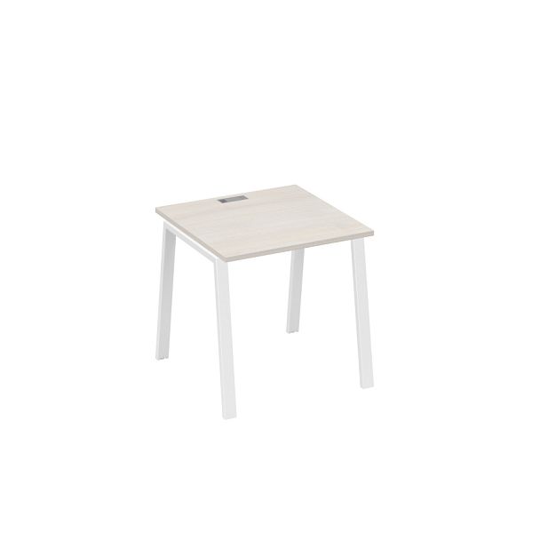 Стол письменный на металлокаркасе TRE A4 А4 Б3 021 БП дуб / металлокаркас белый - Вид 1