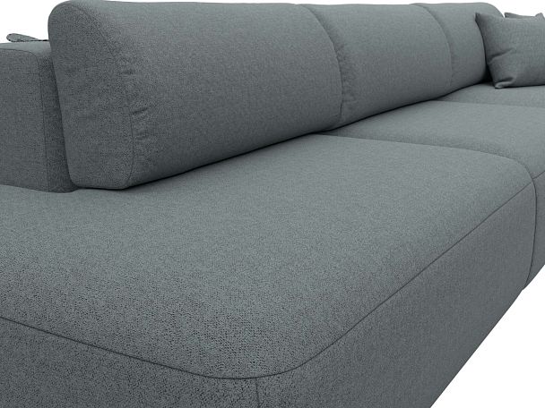 Диван угловой Лига-036 НПБ Модерн Лонг правый угол Рогожка серый - Вид 4