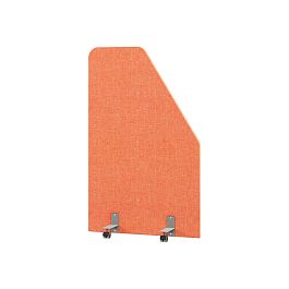 Перегородка акустическая со скосом Everprof EVO Acoustic на роликовых опорах 1000х28х1600 Ткань Romeo 08 - Фото предпросмотра