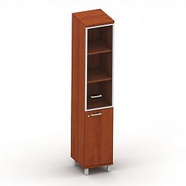 Шкаф-витрина Квадро стекло в алюм.раме К64Р-04/L,Rз - Фото предпросмотра