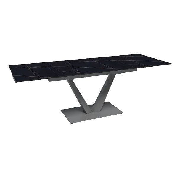 Стол раскладной Malibu (140+40+40), керамика матовая Blackgold - Вид 5