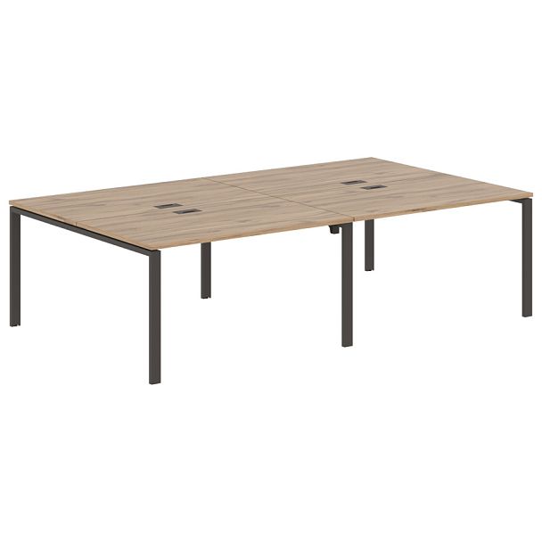 Стол 4-х местный EUWST 2716 Дуб Денвер светлый/Мокко 2726х1606х750 EDIS - Вид 1