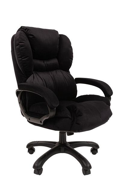 Кресло Chairman Home 434 Россия ткань Т-84 черный (черный пластик) - Вид 1