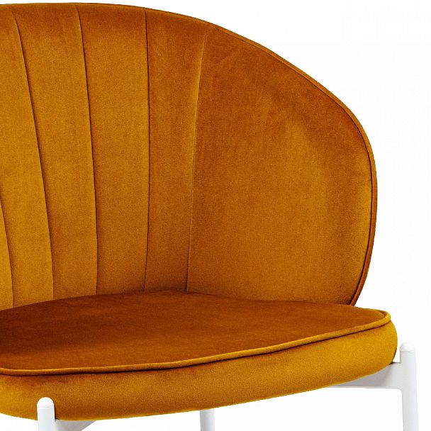 Комплект кухонных стульев Миэль горчичный велюр/белый, 4 шт. - Вид 8