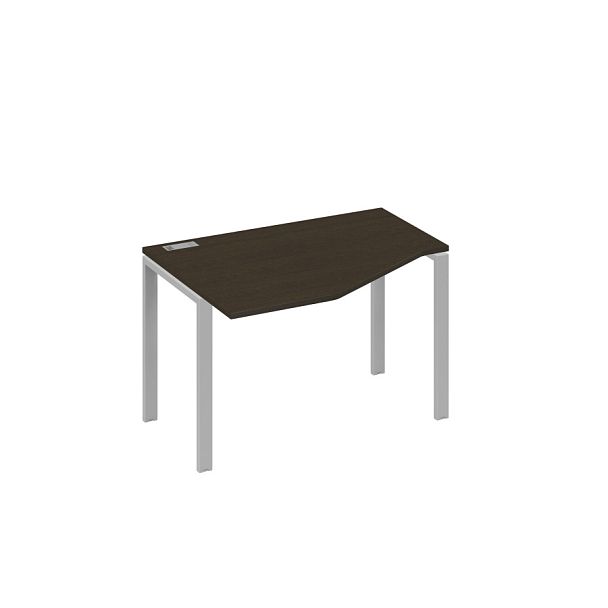 Стол эргономичный левый "Техно" на металлокаркасе UNO A4 А4 Б1 051 БП венге / металлокаркас серый - Вид 1