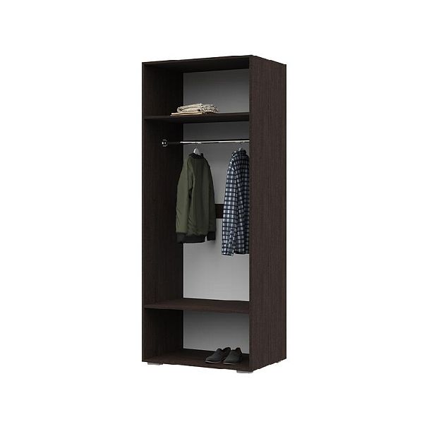 Вегас Шкаф 2-х ств 800*2000*570 венге/белый глянец - Вид 2