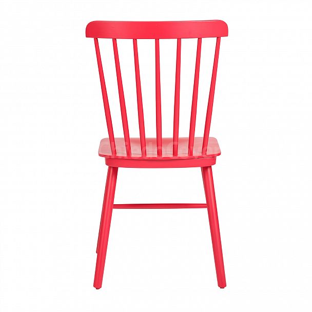 Стул Такер, красный деревянный - Вид 6