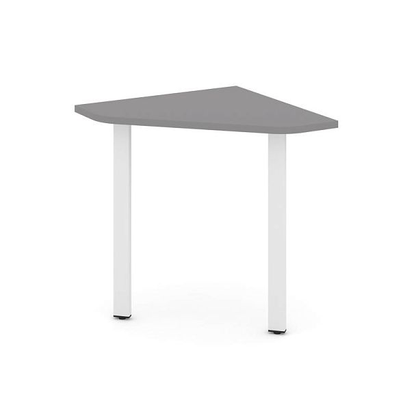 Стайл Проджект Угловой элемент стола SN-6.USP-001 Серый Пепел/Металл Белый 600*600*750 - Вид 1