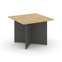 Стайл Проджект Стол переговорный квадрат. SN-D.SPRG-003 Тиквуд Светлый/Антрацит NEW 980*980*750 - Фото предпросмотра