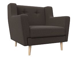 Кресло Брайтон Рогожка коричневый - Фото предпросмотра