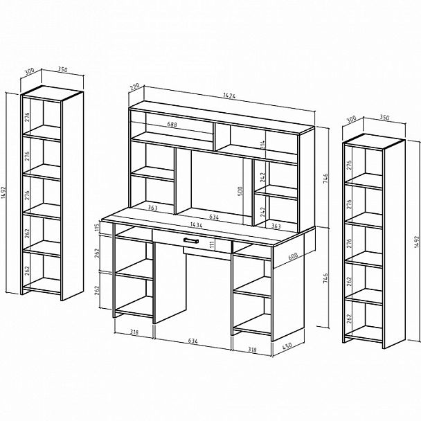 Рабочее место Лайт-6Я СН - Вид 2